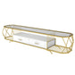 17.72"H TV Stand Glam Style TV Console with 2 Drawers for Living Room Clear Clearhalo 'furn' 'furn_tv_stands_entertainment_centers' 'Furniture' 'Living Room Furniture' 'TV Stands & Entertainment Centers' 'TV Stands & Media Storage Furniture' 'tv_stands_entertainment_centers' 5516280