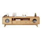 17.72"H TV Stand Contemporary Style Solid Wood TV Console with 2 Drawers Natural Clearhalo 'furn' 'furn_tv_stands_entertainment_centers' 'Furniture' 'Living Room Furniture' 'TV Stands & Entertainment Centers' 'TV Stands & Media Storage Furniture' 'tv_stands_entertainment_centers' 5516387