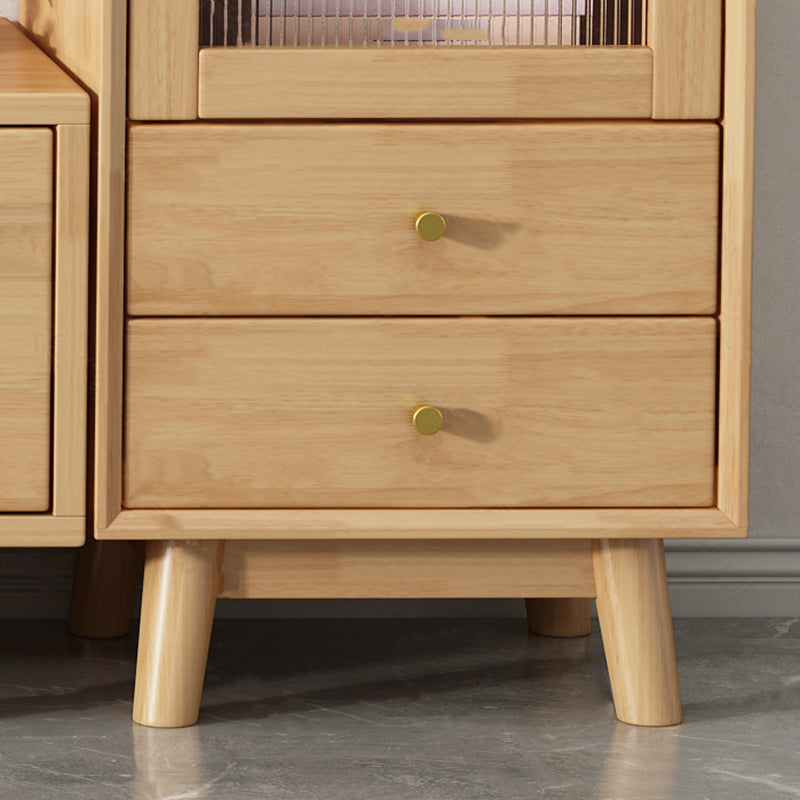 17.72"H TV Stand Contemporary Style Solid Wood TV Console with 2 Drawers Clearhalo 'furn' 'furn_tv_stands_entertainment_centers' 'Furniture' 'Living Room Furniture' 'TV Stands & Entertainment Centers' 'TV Stands & Media Storage Furniture' 'tv_stands_entertainment_centers' 5516389