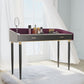 Solid Wood Vanity Luxurious Stone Top Dressing Table in Purple Clearhalo 'Bedroom Furniture' 'furn' 'furn_makeup_vanities' 'Furniture' 'Makeup Vanities' 'makeup_vanities' 5516459