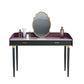 Solid Wood Vanity Luxurious Stone Top Dressing Table in Purple Clearhalo 'Bedroom Furniture' 'furn' 'furn_makeup_vanities' 'Furniture' 'Makeup Vanities' 'makeup_vanities' 5516468