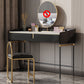 Modern Black Vanity Makeup Stone Top Dressing Table with Storage Makeup Vanity & Stools 31.5"L x 18"W x 33.5"H Clearhalo 'Bedroom Furniture' 'furn' 'furn_makeup_vanities' 'Furniture' 'Makeup Vanities' 'makeup_vanities' 5516477