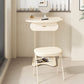 Wooden Vanity and Stool Contemporary Minimalist Dressing Table