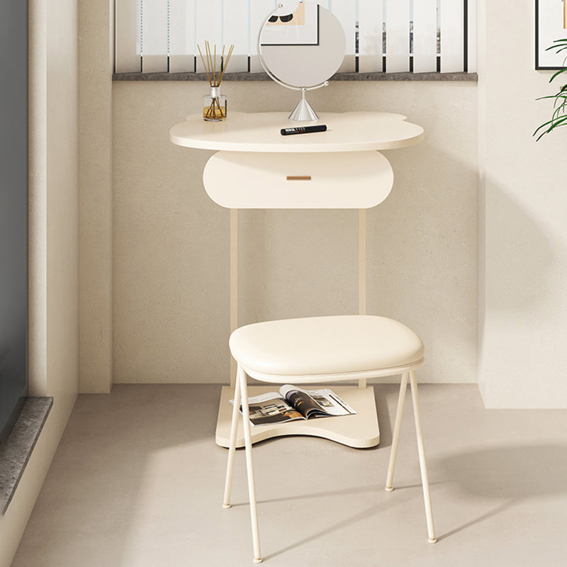 Wooden Vanity and Stool Contemporary Minimalist Dressing Table
