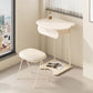 Wooden Vanity and Stool Contemporary Minimalist Dressing Table