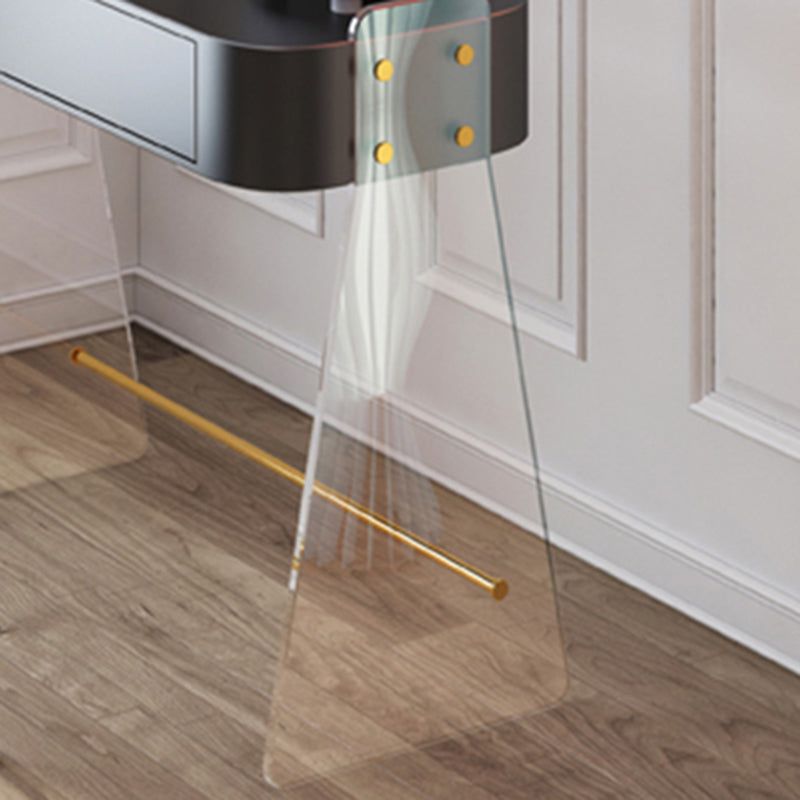 Vanité contemporaine 1 casse-tête de tiroir de rangement avec des jambes acryliques