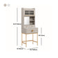 Contemporary 4 Drawer Makeup Vanity Set Wood Vanity Makeup Table Set