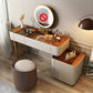 Contemporary Wooden Dressing Table 5-Drawers Makeup Vanity Desk