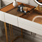 Contemporary Wooden Dressing Table 5-Drawers Makeup Vanity Desk