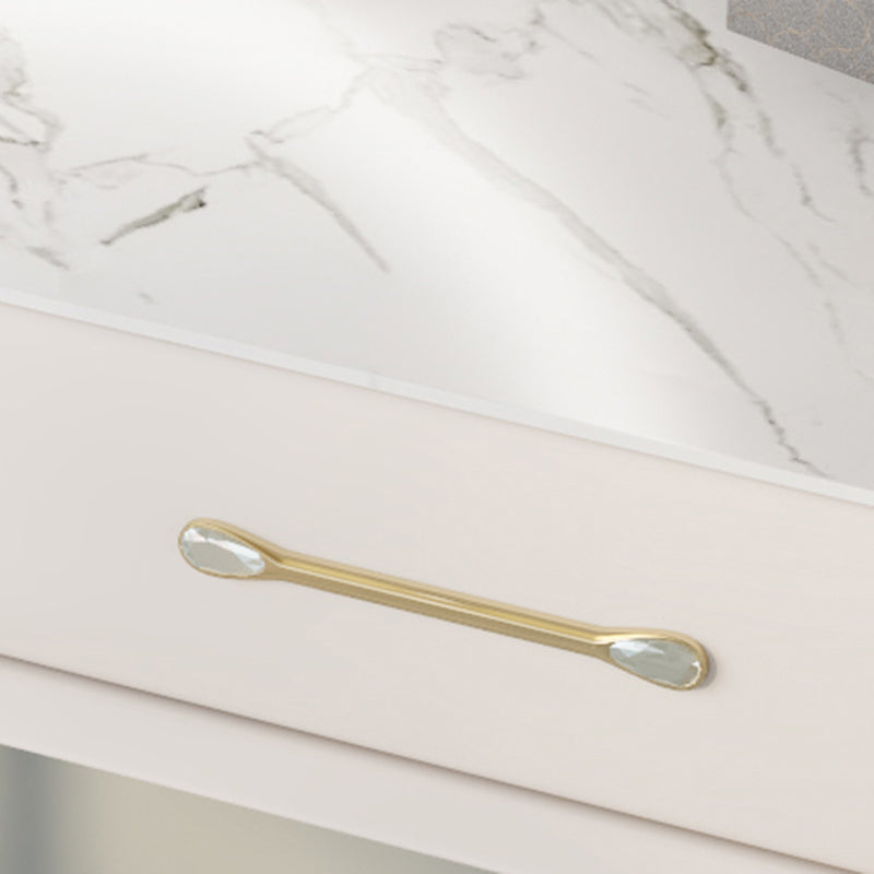 Hedendaagse dennenmake-up ijdelheid bureau 5-lades ijdelheid make-uptafel set