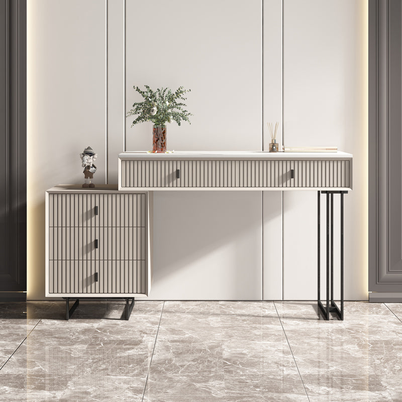 Table de vanité de 29,92 "avec tiroirs en pierre de maquillage en pierre