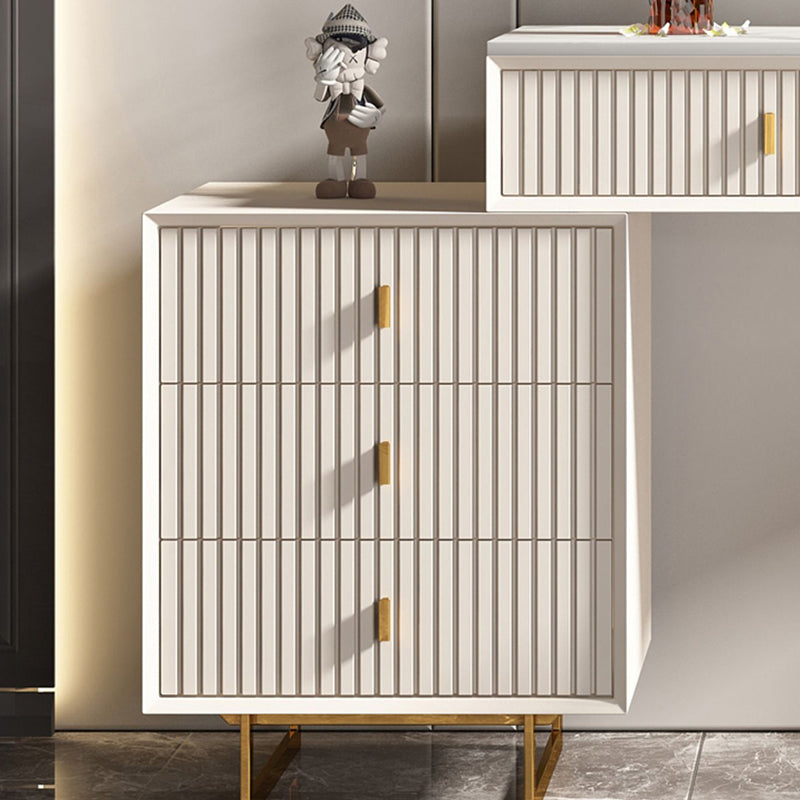 Table de vanité de 29,92 "avec tiroirs en pierre de maquillage en pierre