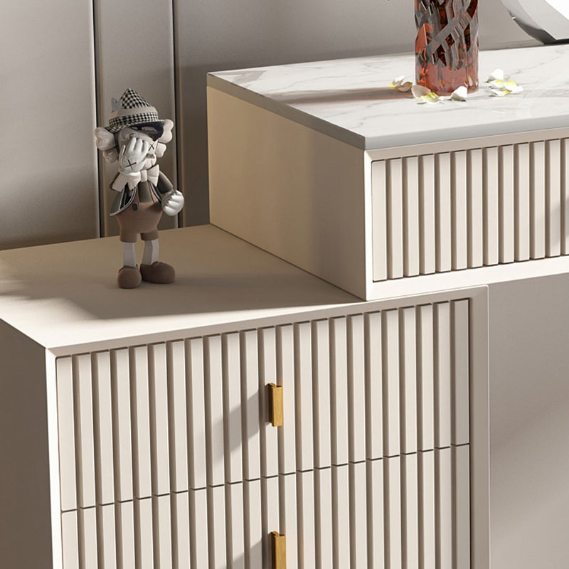 Table de vanité de 29,92 "avec tiroirs en pierre de maquillage en pierre