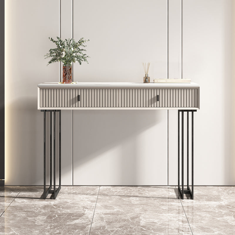 Table de vanité de 29,92 "avec tiroirs en pierre de maquillage en pierre