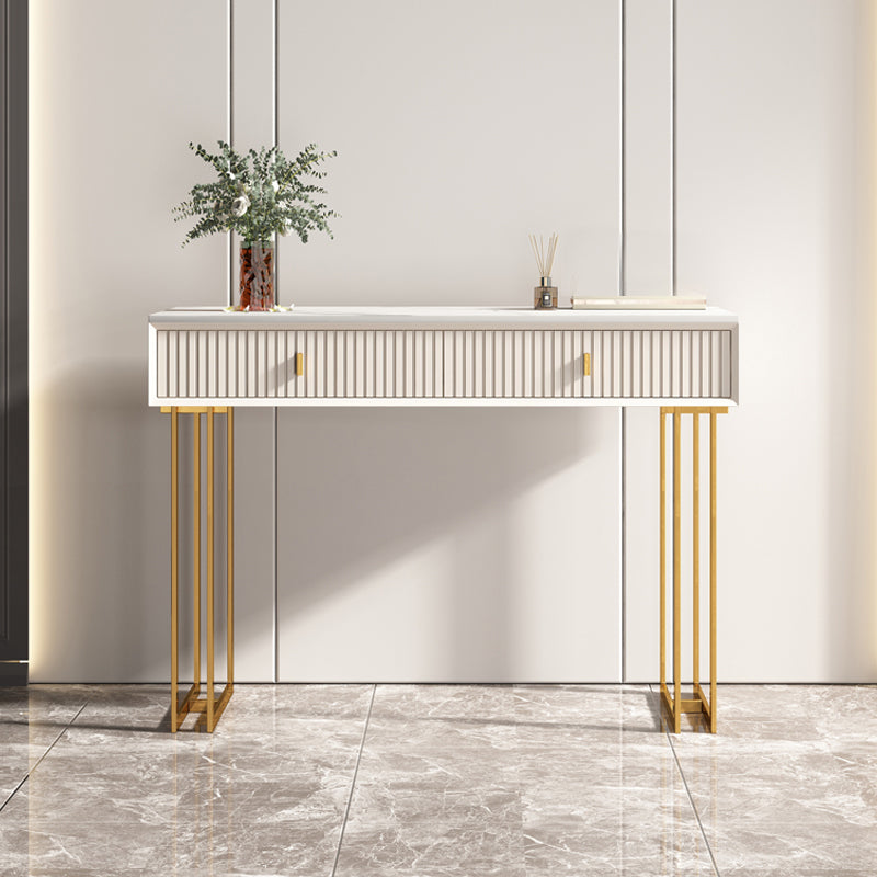 Table de vanité de 29,92 "avec tiroirs en pierre de maquillage en pierre