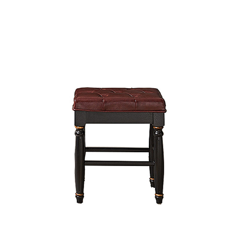 Table de vanité de maquillage victorien avec commode de tabouret avec tiroirs de rangement pour chambre à coucher