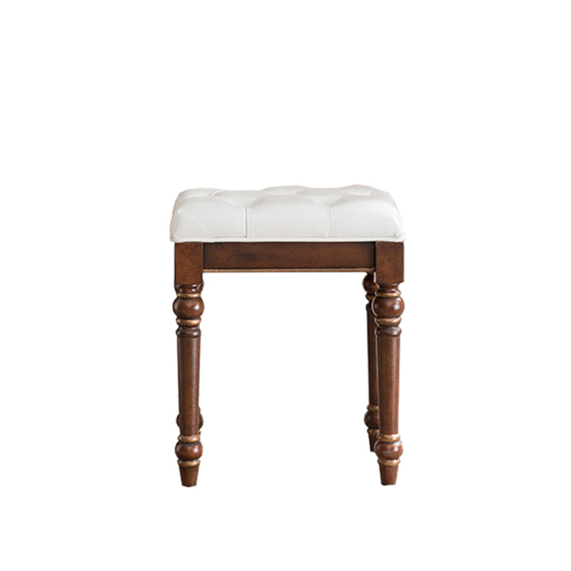Table de vanité de maquillage victorien avec commode de tabouret avec tiroirs de rangement pour chambre à coucher