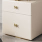 Glam Cream Makeup Vanity Table Dresser With Storage Drawers for Bedroom