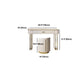 Glam Cream Makeup Vanity Table Dresser With Storage Drawers for Bedroom