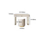 Glam Cream Makeup Vanity Table Dresser With Storage Drawers for Bedroom