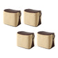 Modern PU Leather Sherpa Pouf Contrast Color especializado para desvanecer el reposapiés otomano resistente