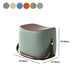 Modern PU Leather Sherpa Pouf Contrast Color especializado para desvanecer el reposapiés otomano resistente
