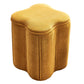 Contemporary Specialty Pouf Ottoman Plain Velvet Stain Resistant Boucle Ottoman Yellow 1 Piece Clearhalo 'furn' 'furn_ottomans_poufs' 'Furniture' 'Living Room Furniture' 'Ottomans & Poufs' 'ottomans_poufs' 5516874