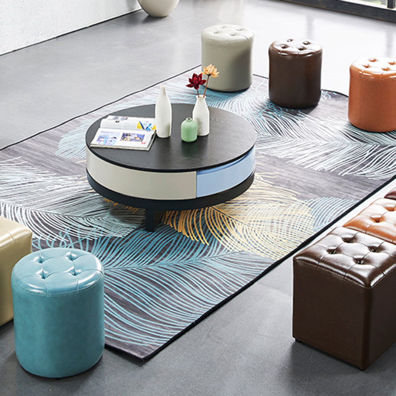 Faux rond Ottoman ottoman glamour intérieur