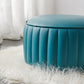 Modern Faux Leather Ottoman Solid Color Round Pouf Ottoman for Living Room Clearhalo 'furn' 'furn_ottomans_poufs' 'Furniture' 'Living Room Furniture' 'Ottomans & Poufs' 'ottomans_poufs' 5516963