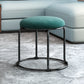 Glam Velvet Chair Ottoman Cylinder Shape Metal Frame Mildew Resistant Ottoman Stool Black Green 1 Piece Clearhalo 'furn' 'furn_ottomans_poufs' 'Furniture' 'Living Room Furniture' 'Ottomans & Poufs' 'ottomans_poufs' 5517045
