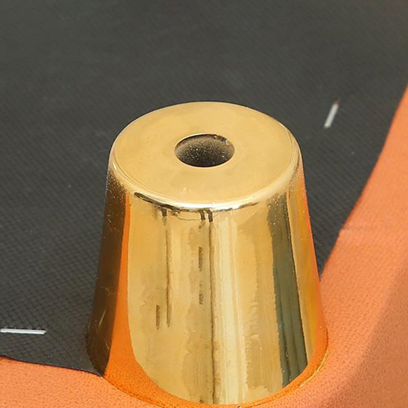 Modern Square Standard Stain Resistant Line Leather Pouf for Living Room