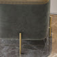 Glam Square Target Pouf Plain Velvet Metal Frame Water Resistant Couch Ottoman