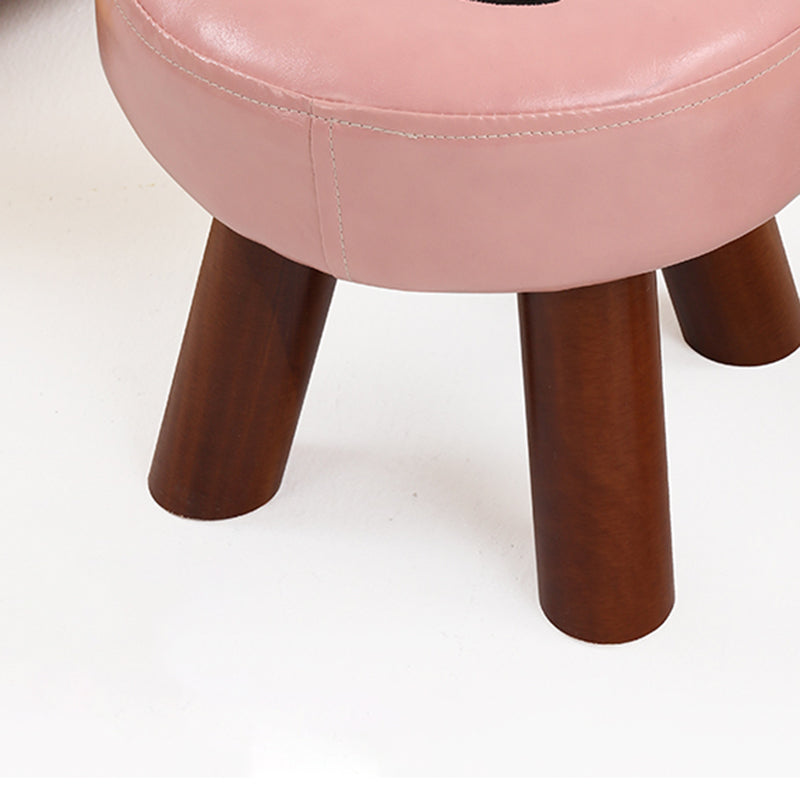 Modern Water Resistant Ottoman Specialty Shape Yellow Leather Standard Clearhalo 'furn' 'furn_ottomans_poufs' 'Furniture' 'Living Room Furniture' 'Ottomans & Poufs' 'ottomans_poufs' 5517347