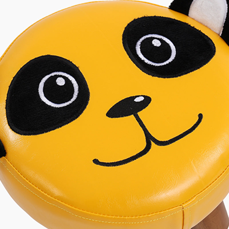 Modern Water Resistant Ottoman Specialty Shape Yellow Leather Standard Clearhalo 'furn' 'furn_ottomans_poufs' 'Furniture' 'Living Room Furniture' 'Ottomans & Poufs' 'ottomans_poufs' 5517349