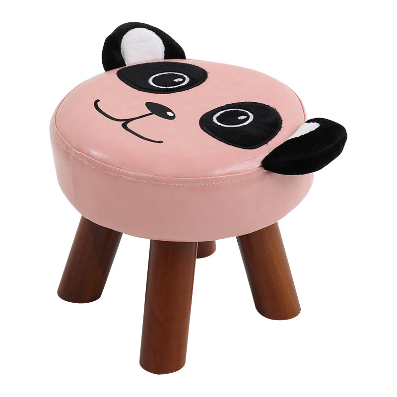 Modern Water Resistant Ottoman Specialty Shape Yellow Leather Standard 11"L x 11"W x 10"H Pink 1 Piece Clearhalo 'furn' 'furn_ottomans_poufs' 'Furniture' 'Living Room Furniture' 'Ottomans & Poufs' 'ottomans_poufs' 5517354