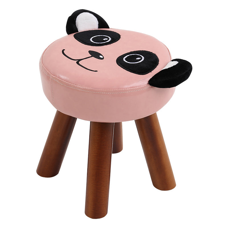 Modern Water Resistant Ottoman Specialty Shape Yellow Leather Standard 11"L x 11"W x 13"H Pink 1 Piece Clearhalo 'furn' 'furn_ottomans_poufs' 'Furniture' 'Living Room Furniture' 'Ottomans & Poufs' 'ottomans_poufs' 5517358