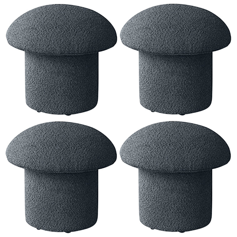 Contemporary Ottoman Tufted Mildew Resistant Mildew Resistant Velvet Specialty Ottoman