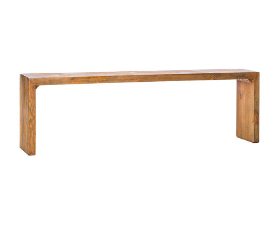 14.7" Wide Solid Wood Bench Natural Bedroom Entryway Bench with Wood Legs 24"L x 14"W x 18"H Clearhalo 'Benches' 'Chairs & Seating' 'furn' 'furn_benches' 'Furniture' 'Living Room Furniture' 5517481