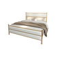Polstert Metallbett mit Kopfteil 43,3 "hohe Niederprofilbett
