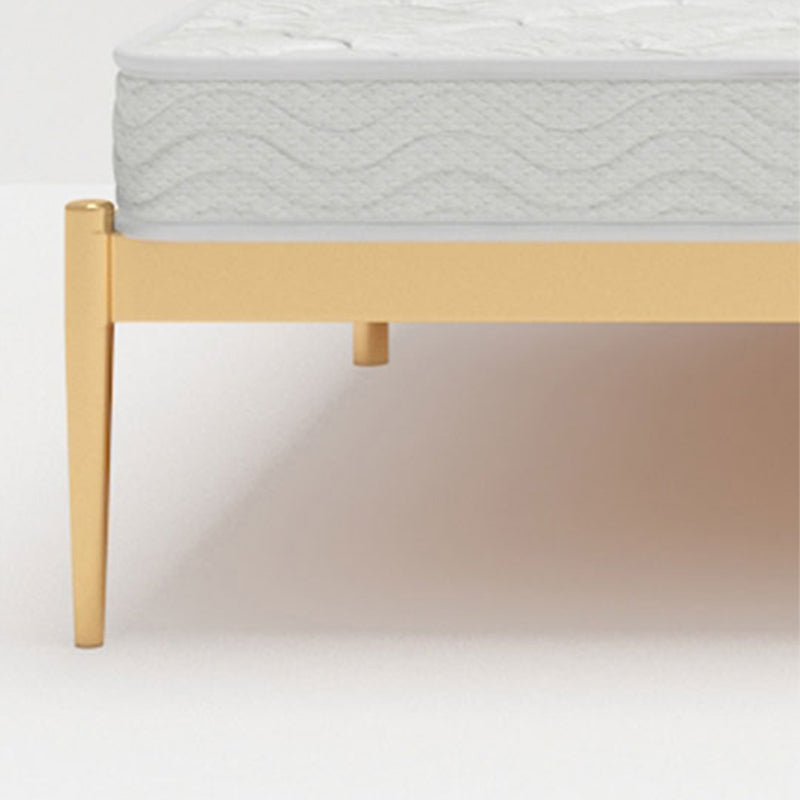 Marco de cama glamoroso metal marco rectangular cabecera de marco abierto cama estándar