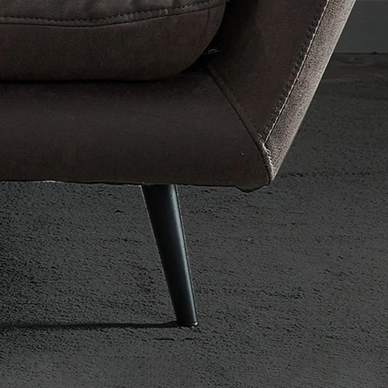 フェイクレザータフテッドコンテンポラリーフレアアームステイン耐性ソファソファ
