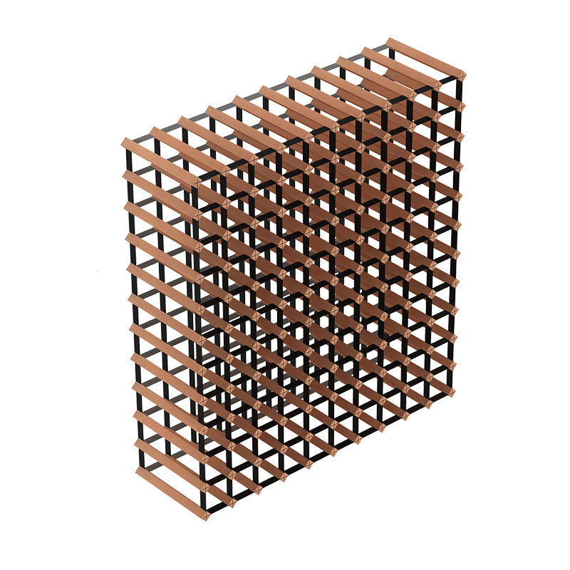 42.5" H Solid Wood Wine Bottle Holder Industrial Style Floor Bottle Rack 39"L x 9"W x 42.5"H Clearhalo 'furn' 'furn_wine_racks' 'Furniture' 'Kitchen & Dining Furniture' 'Wine Racks' 'wine_racks' 5517906