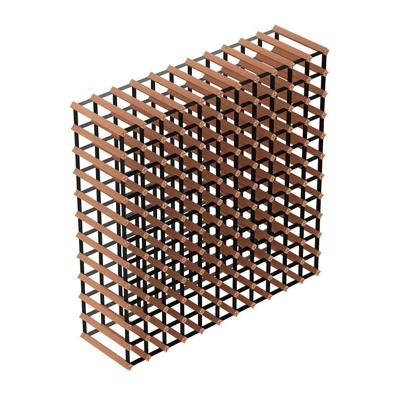 42.5" H Solid Wood Wine Bottle Holder Industrial Style Floor Bottle Rack 42.5"L x 9"W x 42.5"H Clearhalo 'furn' 'furn_wine_racks' 'Furniture' 'Kitchen & Dining Furniture' 'Wine Racks' 'wine_racks' 5517907