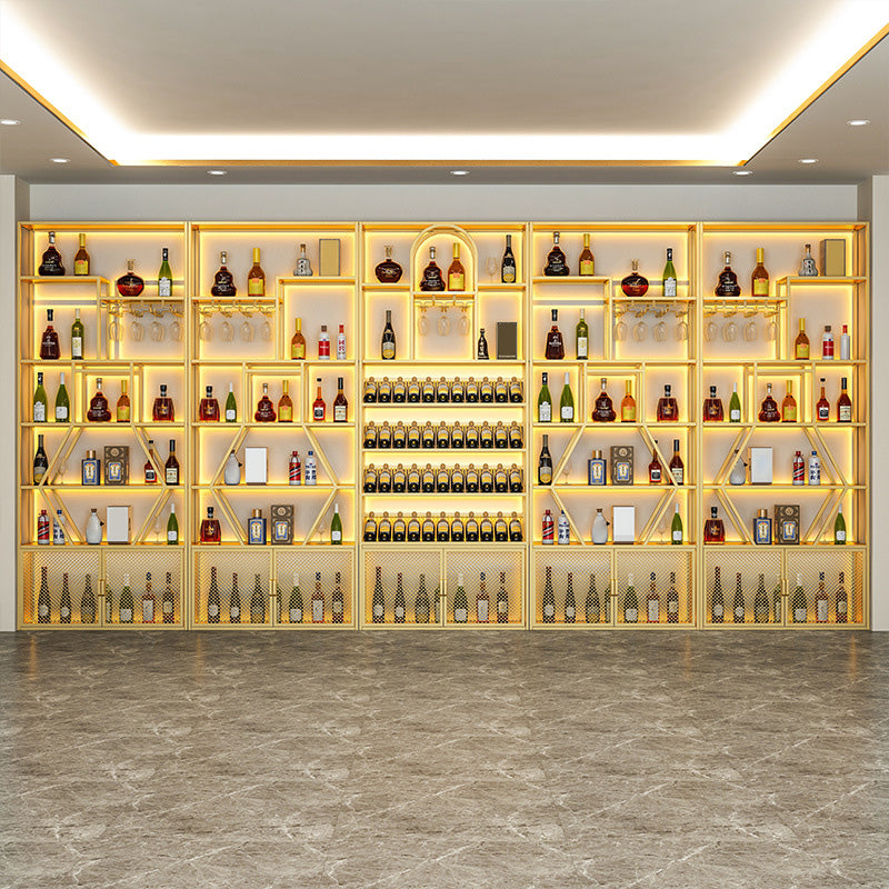 Vloer wijnglas stengel rekhouder metalen wijnhouder rek