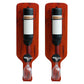 Metal Wall Mounted Wine Bottle & Glass Rack Industrial Wine Rack Red 2 Piece Set Clearhalo 'furn' 'furn_wine_racks' 'Furniture' 'Kitchen & Dining Furniture' 'Wine Racks' 'wine_racks' 5518056