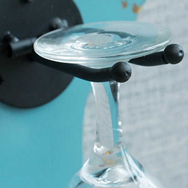 Metal Wall Mounted Wine Bottle & Glass Rack Industrial Wine Rack Clearhalo 'furn' 'furn_wine_racks' 'Furniture' 'Kitchen & Dining Furniture' 'Wine Racks' 'wine_racks' 5518072