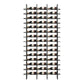 Industrial Floor Wine Bottle Rack Black Iron Bottle Holder for Bar