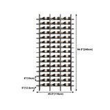 Industrial Floor Wine Bottle Rack Black Iron Bottle Holder for Bar