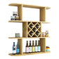 Manufactured Wood Wine Glass Stemware Rack Holder Modern Wall Mounted Wine Shelf