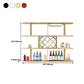 Manufactured Wood Wine Glass Stemware Rack Holder Modern Wall Mounted Wine Shelf